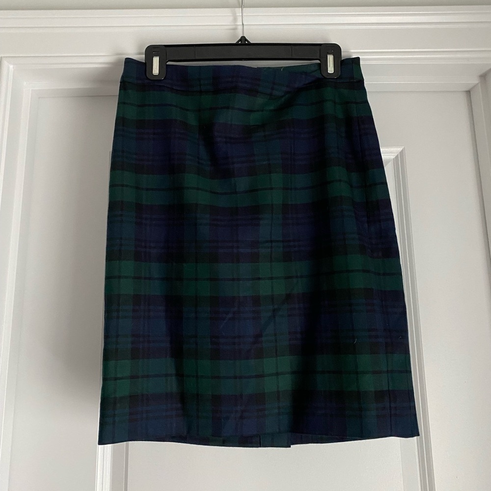 JCREW plaid size 2 pencil skirt